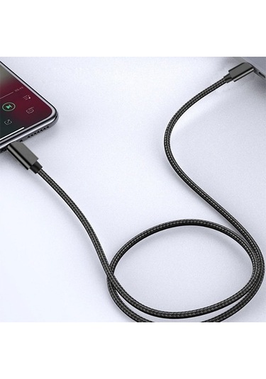 Ally Pd 20 W Hızlı Şarj Apple iPhone Uyumlu 12-11 Usb-C To Lightning Şarj Kablosu Siyah