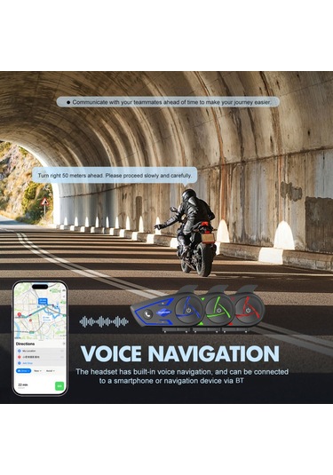 Vkemall S3 Motosiklet Kaskı Bluetooth İnterkom Kulaklığı Su Geçirmez/gürültü Önleyici Siyah