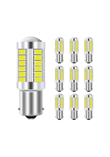 Xiyyadms 10 Adet 1156 Ba15s P21w Led Araç Fren Ve Stop Lambası - Yüksek Parlaklık, Dayanıklı