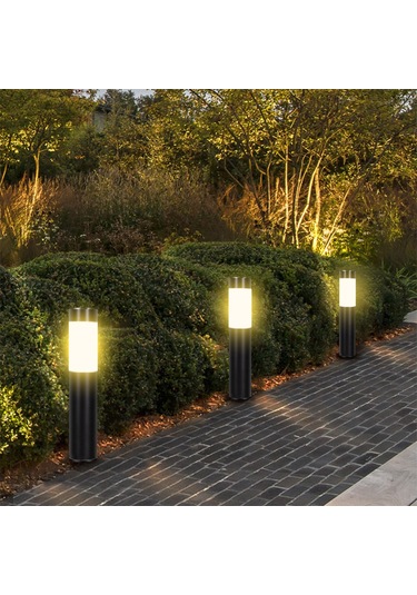 Reedark Güneş Enerjili Bahçe Işığı - Dış Mekan, Çimen, Peyzaj İçin Isınma Işığı, 12 Saat Sürekli Aydınlatma, Kolay Kurulum Somun Tipi