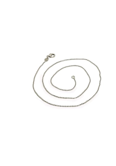 Chavin Kadın Platin Kaplama Gri Kolye Zinciri Dr53 Gri