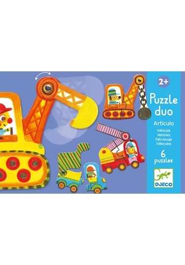 Djeco İkili Puzzle/ Vehicles