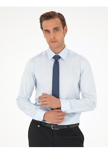 Pierre Cardin Erkek Açık Mavi Gömlek Basic 50292520-vr003 Açık Mavi