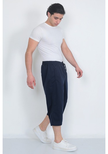 Lukitus Battal Büyük Beden Kapri Erkek Eşofman Altı Lacivert