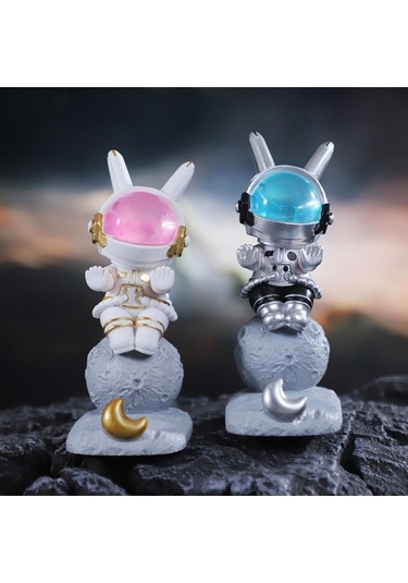 Trendooze Homyl Çizgi Film Uzay Tavşan Telefonu Tutacağı Sanat Mavi 5.5cmx9cmx13cm 5.5cmx9cmx13cm