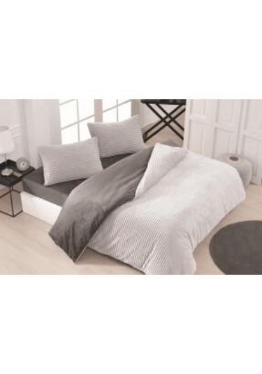 Merinos Eternıty Fitilli Nevresim Seti 4 Parça Açık Gri Acıkgrı Açık Gri