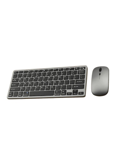 Coofbe Premium 2.4g Kablosuz Bluetooth Klavye Mouse Seti Şarj Edilebilir Telefon Tablet Laptop Klavye Seti