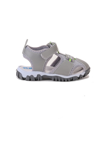 Kiko Kids Erkek Bebek Sandalet Arz 2399 Açık Gri