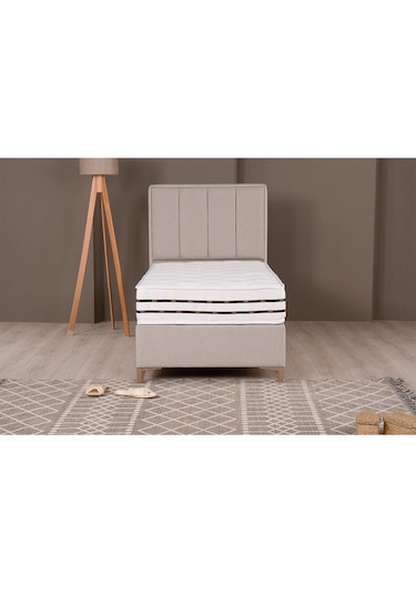 Kilim Mobilya Comfort Lüks Sleepy Baza, Başlık Ve Yatak Seti 090x190 Bej