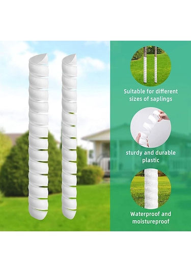 Suntek 40cm Ağaç Gövdesi Koruyucu Sarma Bitki Örtüsü Beyaz