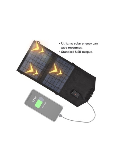 Pazly 7w Katlanabilir Taşınabilir Güneş Paneli Yüksek Verimli Usb Bağlantılı Güneş Modülü