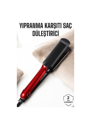 Isı Ayarlı Saç Düzleştirici - Döner Kablolu Ve Yıpranma Karşıtı