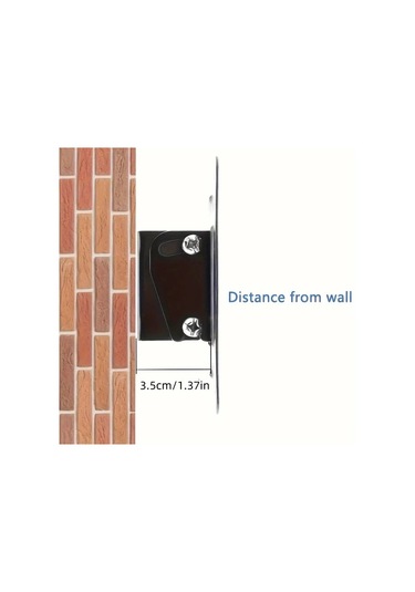 Meridiangoods 14-26 İnç Led Lcd Ekranlar İçin 100x100 Mm Vesa 30 Kg Demir Tv Askı Sistemi Siyah