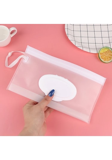 F-hafif Taşınabilir Karikatür Bebek Çocuk Islak Mendiller Debriyaj Taşıma Çantası Islak Kağıt Mendil Konteyner Dağıtıcı Çıtçıtlı Kese