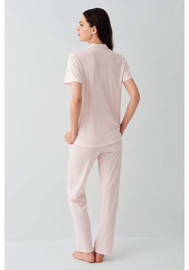 Arnetta Kadın Pembe Gömlek Pijama Takım Ar3594-s-v1 Pembe