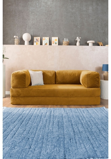 Good Night Legom Köşe Koltuk & Aktivite Yatağı & Uzanma Koltuğu Hardal