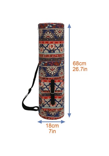 Sones Baskılı Yoga Omuz Sırt Çantası Kalınlaştırılmış Yoga Mat Çantası Spor Salonu Çantası Sıcak Renk