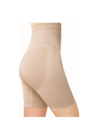 Kadın Bel Toparlayıcı Esnek Dokulu Dikişsiz Korse 870 Ten