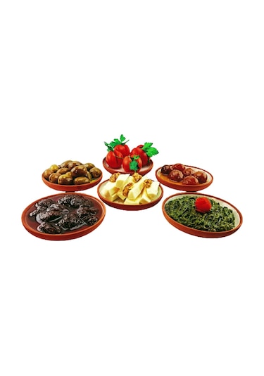 Kahvaltılık, Meze, Çerez Tabağı 6 Ad. Bardak Altlığı Ölçülerinde
