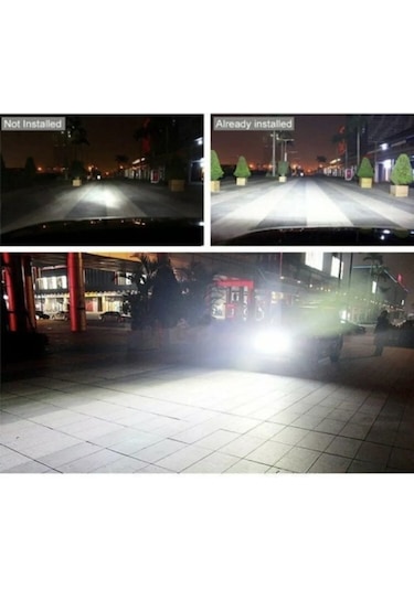 Point 4 Adet Çalışma Led Lambası Off Road Gündüz Farı Sis Kare 27w 9 Led 4 Adet