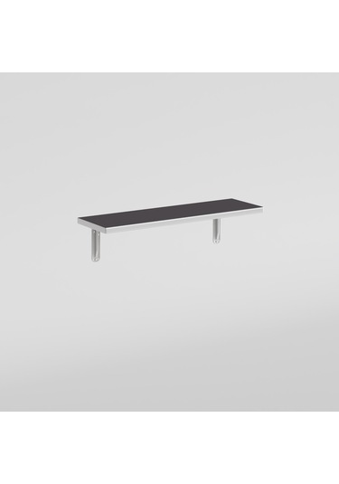 Kenzlife Petek Üstü Raf Dresuar Golden Boy Gri 040 24 Tekli Kitaplık Duvar Rafı 040 Cm Uzunluk Gri