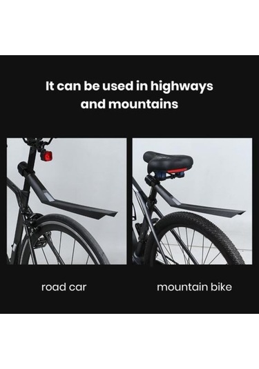 Pazly Ekstra Uzun Bisiklet Çamurluk, Yüksek Mukavemetli, Kolay Kurulum, Dayanıklı, Deforme Olmayan, Yansıtıcı, Çok Renkli Aksesuar Çok Renkli