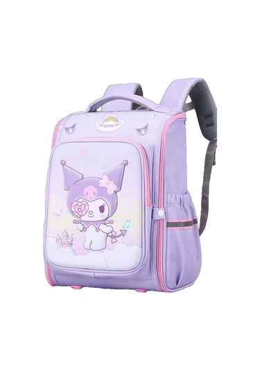 İlkokul, Kız Ve Erkek Öğrencileri İçin Büyük Boy Çocuk Okul Çantaları Mor