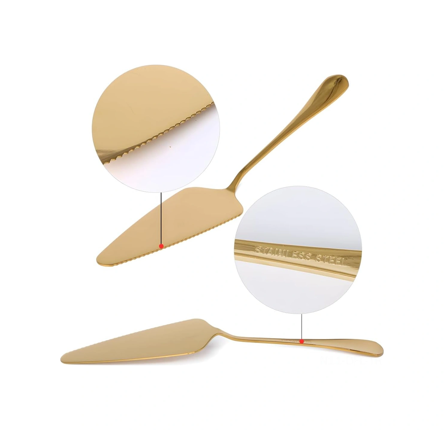 Dofolink 10'lu Paslanmaz Çelik Pasta Kaşığı Seti - Ergonomik Tutamaklı, Keskin Kenarlar, Ev Ve Restoran Kullanıma Uygun Diğer