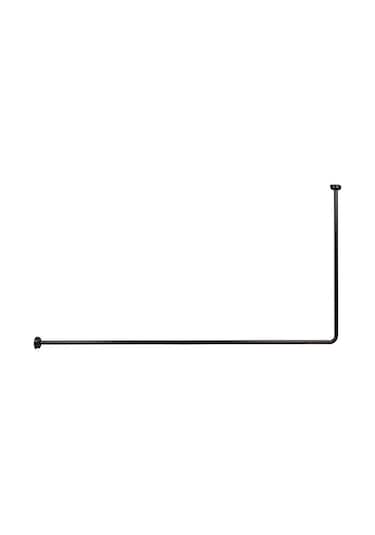 Köşeli Banyo Borusu Siyah L Duş Borusu Siyah