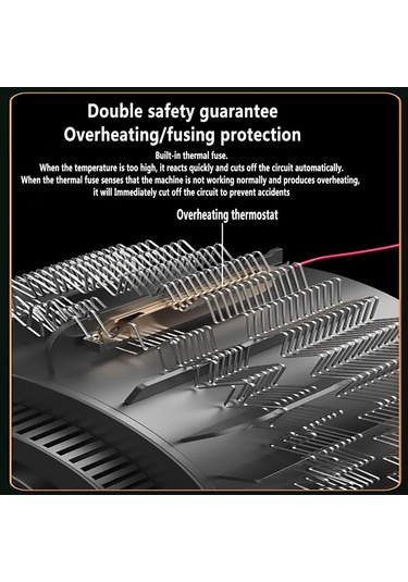 Teltree Hızlı Isıtıcı Ev Ofis Kullanıma Uygun 500w Allyumun Telleri İle 1 Saniyede Isı Veren Mini Sıcak Hava Fönü - Beyaz Avrupa Standartı