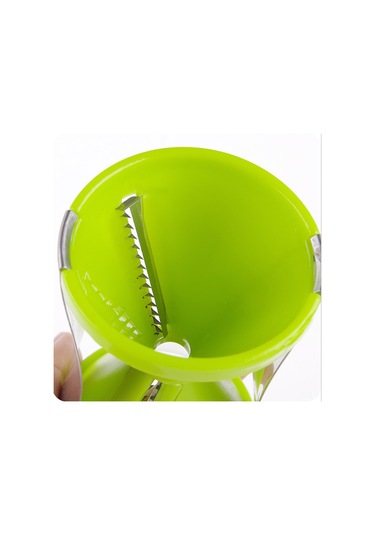 Hombey Yeşil Çift Büyüklük Seçenekli Sebze Spiral Makinesi - El Tipi, Taşınabilir, Güvenli Ve Kolay Temizlenir Mutfak Aleti Diğer