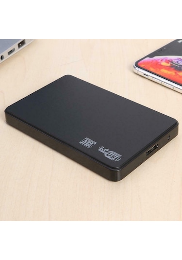 Maxgo 2.5 İnç Usb 3.0 Sata Harddisk HDD Kutusu İnce Siyah ve Deri Kılıf
