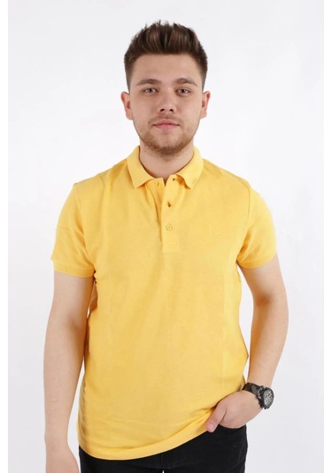 Cazador Erkek T-shirt Polo Yaka Pike 4613 Sarı Sarı