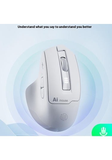 Inphıc S6 Aı Akıllı Sesli Fare Kablosuz Bluetooth Fare 2400 Dpı Desteği Ses Kontrollü Yazma