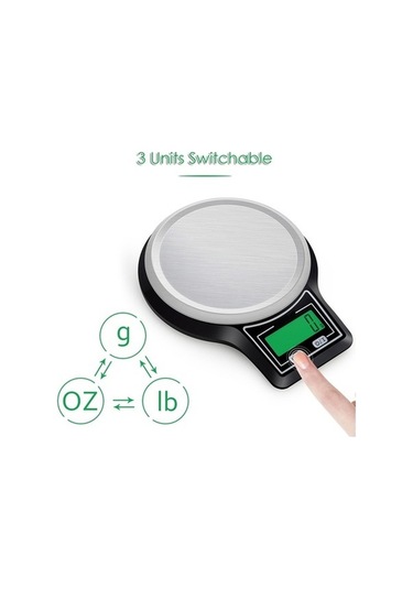 Ulzyvf Çelik Terazisi, Terazisi Tavası, Paslanmaz Mutfak Ekipmanı Siyah