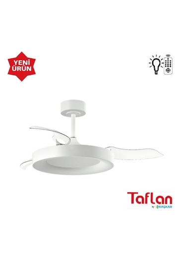 Taflan - Kaşkar Ayd-20 Uzaktan Kumandalı Lambalı Tavan Vantilatör