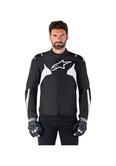 Alpinestars T-jaws V4 Wp Korumalı Motosiklet Montu Siyah Beyaz