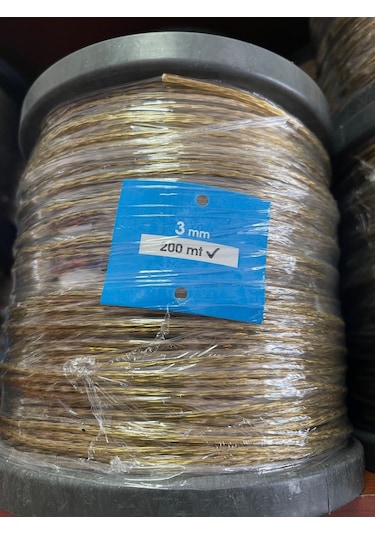 Pvc İzoleli Çelik Tel Halat 3 Mm 200 Metre