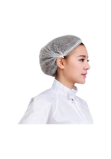 Trendooze Tek Saç Parça Örtüsü Olmayan Net Kullanımlık Kap Kabarık Dokuma Beyaz Baş 100 Zd