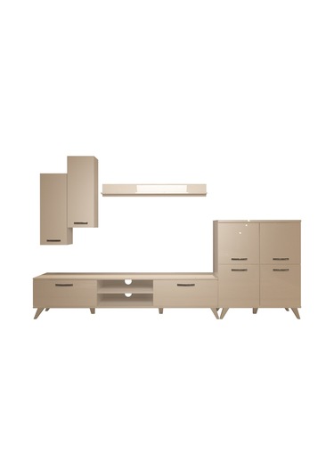 Decoraktiv Eko 6 Mdf Dvd Retro Tv Ünitesi Tv Sehpası Beyaz