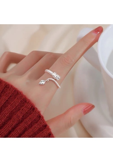 Kadınlar İçin Özel Olarak Tasarlanmış Benzersiz Düz Bantlı Yüzük No.75 Çok Renkli