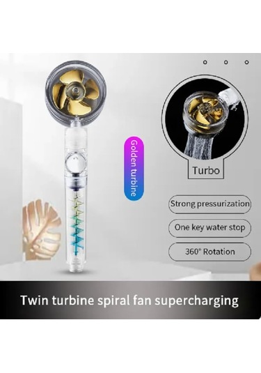 Qianfan Serinletici Sağanak Yağmur Etkili El Duşu Siyah