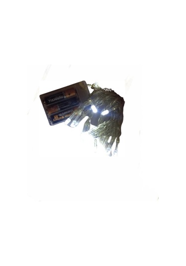 Yılbaşı Led Buz Beyaz Şeffaf Kablo Pilli 2.5 M Pil Dahil Değil