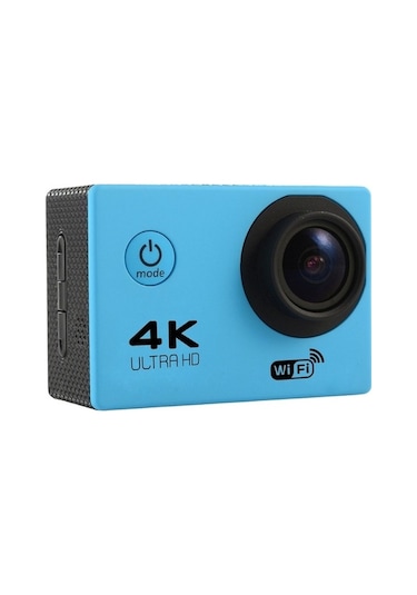 Prestigegoods F60 2.0 Ekran, 170 Geniş Açılı, Wi-fi Spor Aksiyon Kamerası, Su Geçirmez Kılıf, 64gb Mikro Sd Destekli, Mavi Mavi