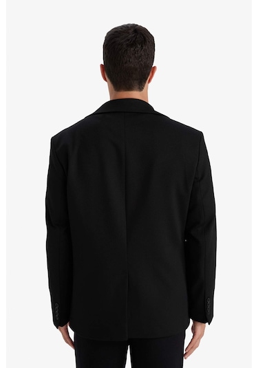 Defacto Regular Fit Polo Yaka Blazer Ceket G3832ax25wnbk27 Siyah-bk27 Defacto Regular Fit Polo Yaka Blazer Ceket G3832ax25wnbk27 Siyah-bk27