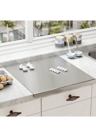 Liangmei L Şeklinde Katlanır Kesme Tahtası Paslanmaz Çelik Çift -