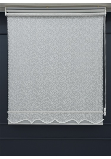 Çift Mekanizmalı Tül+stor Güneşlik Perde Çiftli Sistem - 2 Perde Tek Ürün Beyaz