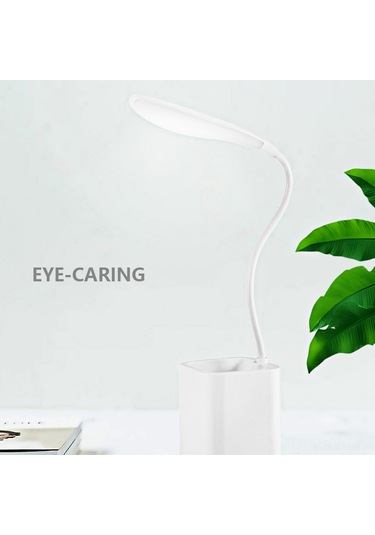 Kosona Led Göz Korumalı Masa Lambası - 3 Seviye Aydınlatma, Dalgalanmasız Işık, Esnek Boyun, Usb Şarj Edilebilir Ve Kalem Kutusu İçeren Çok Fonksiyonlu Işık Kaynağı Diğer