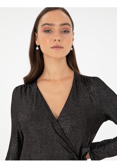 Pierre Cardin Kadın Siyah Elbise Örme 50296431-vr046 Siyah
