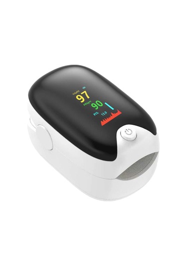 Vkemall Pulse Oksimetre Dijital Parmak Ucu Nabız Oksimetresi Kan Oksijen Sensörü Doygunluk Lcd Monitör N Beyaz